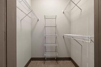 Closet with shelves